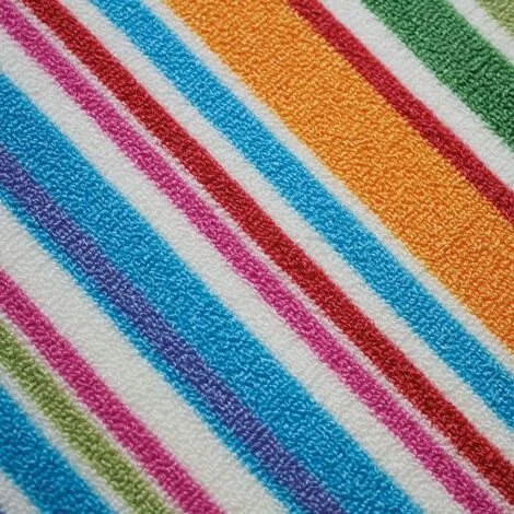 THEDECOFACTORY BIO LINE - <p>Tapis De Cuisine Antidérapant Avec Rayures Multi 60x40 - Multicolore 3 THEDECOFACTORY BIO LINE - <p>Tapis De Cuisine Antidérapant Avec Rayures Multi 60x40 - Multicolore – Image 3