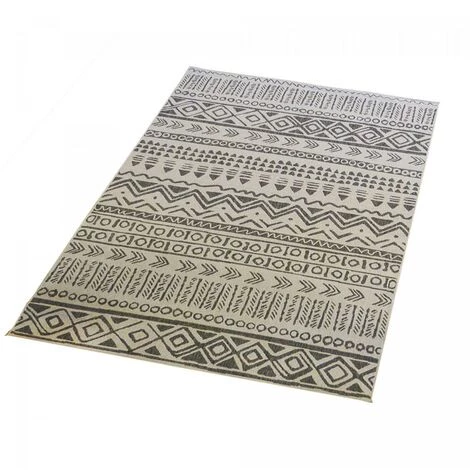 JADOREL Tapis Exterieur 120x170 Cm Rectangulaire VALISI REVERSIBLE Gris Salon Adapté Au Chauffage Par Le Sol - Gris 4 JADOREL Tapis Exterieur 120x170 Cm Rectangulaire VALISI REVERSIBLE Gris Salon Adapté Au Chauffage Par Le Sol - Gris – Image 4