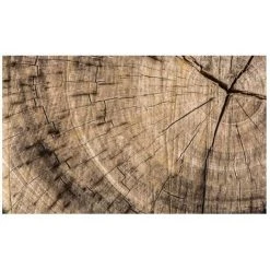 G�N�RIQUE Tapis Vinyle Rondin De Bois 49,5x75 Cm