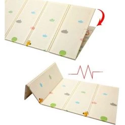 BETTER MAISON Tapis De Jeu Double Face Pour Bébé 200x180x1cm Tapis Bebe Pour Ramper Pliable, Tapis D'éveil De Sol Pour Enfants, Coussin De Pique-nique Et De Jeu En Plain Air #3 - Coloré -Tapis et paillasson Soldes 20099205 4