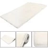 MOHOO 80x160cm Microfibre Anti-dérapant Tapis Pour Maison Décoration Blanc