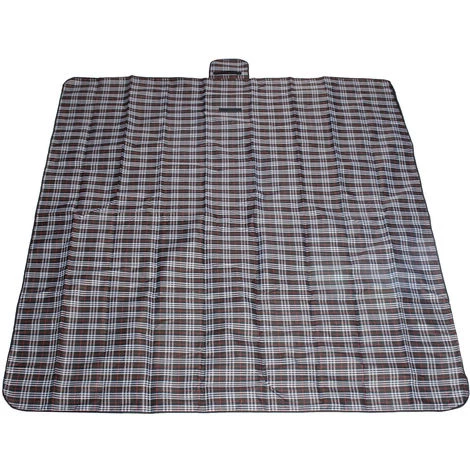 AUGIENB 2m*2m Mat Tapis De Sol Couverture Etanche Pliable Pour Pique-nique Camping Plage Noir 2 AUGIENB 2m*2m Mat Tapis De Sol Couverture Etanche Pliable Pour Pique-nique Camping Plage Noir – Image 2