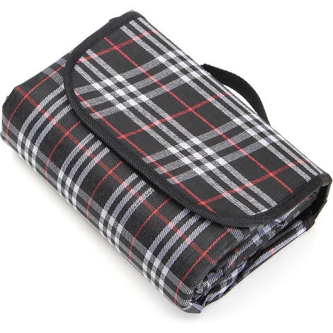 AUGIENB 2m*2m Mat Tapis De Sol Couverture Etanche Pliable Pour Pique-nique Camping Plage Noir 4 AUGIENB 2m*2m Mat Tapis De Sol Couverture Etanche Pliable Pour Pique-nique Camping Plage Noir – Image 4
