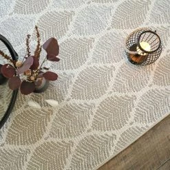 DÉCOWEB Tapis Essenza - Nature Urbaine - Feuilles Beige Ton Sur Ton - 60 X 110 Cm -Tapis et paillasson Soldes 20373829 5