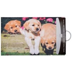 ESSCHERTDESIGN Tapis En Caoutchouc Recyclé Motif Animal Chiots Multicolore - Multicolore