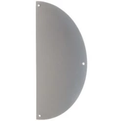 Plaque De Propreté Inox - Demi-lune - 300 X 150 Mm - Percée - Duval