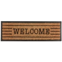 ESSCHERT DESIGN Tapis En Fibres De Coco Inscription Welcome Marron - Marron