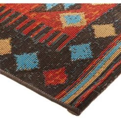 ATMOSPHERA, CRÉATEUR D'INTÉRIEUR Tapis Extérieur Intérieur Kilim 155x230 Cm - Rouge -Tapis et paillasson Soldes 22776106 3