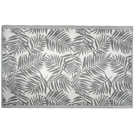 AUBRY GASPARD Tapis D'extérieur 100% Plastique Recyclable Exotique Gris - Gris 1 AUBRY GASPARD Tapis D'extérieur 100% Plastique Recyclable Exotique Gris - Gris