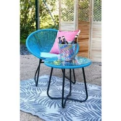 AUBRY GASPARD Tapis D'extérieur 100% Plastique Recyclable Exotique Gris - Gris 7 AUBRY GASPARD Tapis D'extérieur 100% Plastique Recyclable Exotique Gris - Gris -Tapis et paillasson Soldes 22777233 4