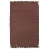 THEDECOFACTORY SIMPLY COTON - <p>Tapis 100% Coton Chocolat 50x80 - Marron