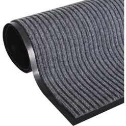 Topdeal Tapis D'entrée PVC Gris 90 X 150 Cm
