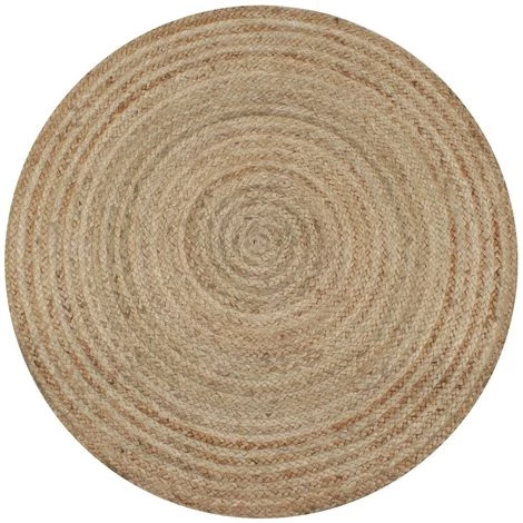 Topdeal Tapis Jute Tressé 90 Cm Rond 1 Topdeal Tapis Jute Tressé 90 Cm Rond