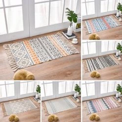 AUGIENB Tapis Chevet Rétro Bohème 60*90CM D 5 AUGIENB Tapis Chevet Rétro Bohème 60*90CM D -Tapis et paillasson Soldes 23255942 3