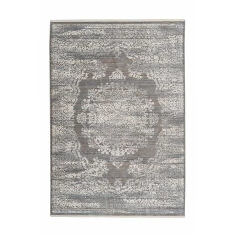 Tapis BOBOCHIC - Tapis En Cuir KHALED Motif Contemporain - Beige 1 Tapis BOBOCHIC - Tapis En Cuir KHALED Motif Contemporain - Beige