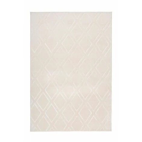 Tapis BOBOCHIC - Tapis Poils Courts RIMINI Motif Berbère - Crème 1 Tapis BOBOCHIC - Tapis Poils Courts RIMINI Motif Berbère - Crème