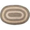 AUBRY GASPARD Tapis Ovale En Jute Naturelle Et Teintée Yvi Beige - Beige