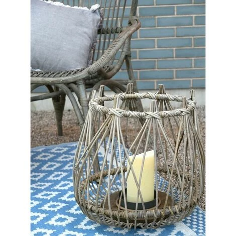 AUBRY GASPARD Tapis D'extérieur 100% Plastique Recyclable Maya Bleu - Bleu 2 AUBRY GASPARD Tapis D'extérieur 100% Plastique Recyclable Maya Bleu - Bleu – Image 2