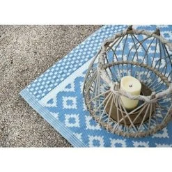 AUBRY GASPARD Tapis D'extérieur 100% Plastique Recyclable Maya Bleu - Bleu 7 AUBRY GASPARD Tapis D'extérieur 100% Plastique Recyclable Maya Bleu - Bleu -Tapis et paillasson Soldes 23950432 4