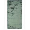 THEDECOFACTORY FLANELLE - <p>Tapis Extra-doux Effet Velours Vert Foncé 60x120 - Vert