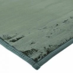 THEDECOFACTORY FLANELLE - <p>Tapis Extra-doux Effet Velours Vert Foncé 60x120 - Vert 6 THEDECOFACTORY FLANELLE - <p>Tapis Extra-doux Effet Velours Vert Foncé 60x120 - Vert -Tapis et paillasson Soldes 23982738 3