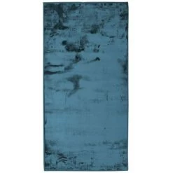 THEDECOFACTORY FLANELLE - <p>Tapis Extra-doux Effet Velours Bleu Foncé 60x120 - Bleu
