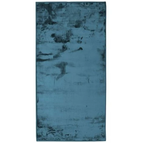 THEDECOFACTORY FLANELLE - <p>Tapis Extra-doux Effet Velours Bleu Foncé 60x120 - Bleu 1 THEDECOFACTORY FLANELLE - <p>Tapis Extra-doux Effet Velours Bleu Foncé 60x120 - Bleu