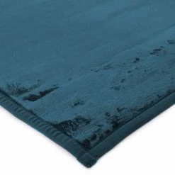 THEDECOFACTORY FLANELLE - <p>Tapis Extra-doux Effet Velours Bleu Foncé 60x120 - Bleu 6 THEDECOFACTORY FLANELLE - <p>Tapis Extra-doux Effet Velours Bleu Foncé 60x120 - Bleu -Tapis et paillasson Soldes 23982741 3