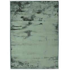 THEDECOFACTORY FLANELLE - <p>Tapis Extra-doux Effet Velours Vert Foncé 120x170 - Vert