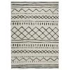 THEDECOFACTORY COTTON BERBERE ETHNO - <p>Tapis En Coton Ethnique Naturel-noir 160x230 - Naturel Noir