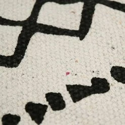 THEDECOFACTORY COTTON BERBERE ETHNO - <p>Tapis En Coton Ethnique Naturel-noir 160x230 - Naturel Noir -Tapis et paillasson Soldes 23982789 4