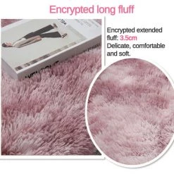 AUGIENB Tapis Moelleux En Peluche Moderne Et Doux 160cm*200cm -Tapis et paillasson Soldes 24061516 3