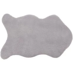 Atmosphera - Tapis En Fourrure Grise Extra Doux 60 X 90 Cm - Gris