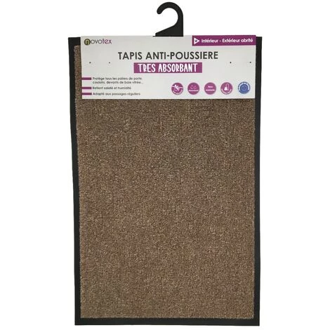 NOVOTEX Tapis Intérieur Tahiti Beige 60x80cm 2 NOVOTEX Tapis Intérieur Tahiti Beige 60x80cm – Image 2