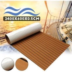 INSMA 600x2400x5mm Eva Marine Plancher Teck Feuille Bateau Pontage Tapis Yacht Bateau Tapis De Protection De Sol 8 INSMA 600x2400x5mm Eva Marine Plancher Teck Feuille Bateau Pontage Tapis Yacht Bateau Tapis De Protection De Sol -Tapis et paillasson Soldes 24302804 4
