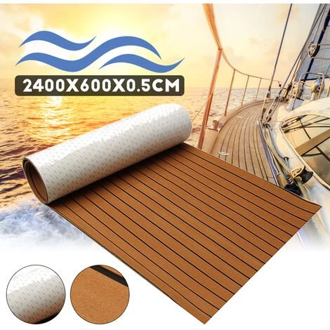 INSMA 600x2400x5mm Eva Marine Plancher Teck Feuille Bateau Pontage Tapis Yacht Bateau Tapis De Protection De Sol 4 INSMA 600x2400x5mm Eva Marine Plancher Teck Feuille Bateau Pontage Tapis Yacht Bateau Tapis De Protection De Sol – Image 4
