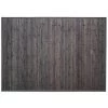 Tapis Latte Bambou 120x170cm Gris Foncé Atmosphera - Gris - Gris Foncé