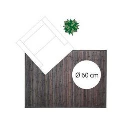 Tapis Latte Bambou 120x170cm Gris Foncé Atmosphera - Gris - Gris Foncé -Tapis et paillasson Soldes 24304708 3