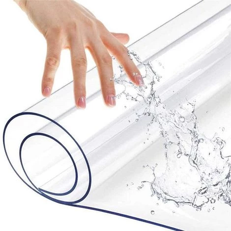 INSMA 60x120cm Transparent Nappe Rectangulaire Douce De Table En TPU Et Transparente Impermeable Protecteurs De Bureau 3 INSMA 60x120cm Transparent Nappe Rectangulaire Douce De Table En TPU Et Transparente Impermeable Protecteurs De Bureau – Image 3