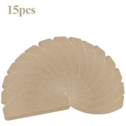 OOBEST Tapis D'escalier Auto-adhésif 15 Pcs 65 X 21 X 4 Cm Marron