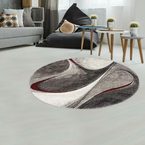 UNAMOURDETAPIS 140x140 Rond Tapis Rond 140x140 Cm Rond MADILA ROND Rouge Salon Adapté Au Chauffage Par Le Sol - Rouge 1 UNAMOURDETAPIS 140x140 Rond Tapis Rond 140x140 Cm Rond MADILA ROND Rouge Salon Adapté Au Chauffage Par Le Sol - Rouge