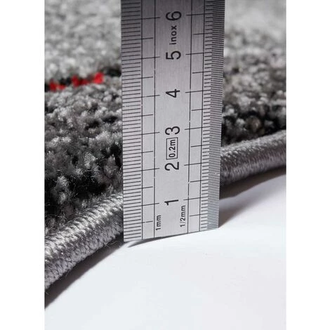 UNAMOURDETAPIS 140x140 Rond Tapis Rond 140x140 Cm Rond MADILA ROND Rouge Salon Adapté Au Chauffage Par Le Sol - Rouge 4 UNAMOURDETAPIS 140x140 Rond Tapis Rond 140x140 Cm Rond MADILA ROND Rouge Salon Adapté Au Chauffage Par Le Sol - Rouge – Image 4