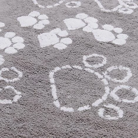 UNAMOURDETAPIS Tapis Enfant 60x110 Cm Rectangulaire PATTES 100% BIO Gris Chambre Tufté Main Coton - Gris 4 UNAMOURDETAPIS Tapis Enfant 60x110 Cm Rectangulaire PATTES 100% BIO Gris Chambre Tufté Main Coton - Gris – Image 4