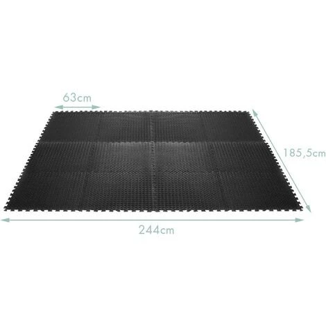 COSTWAY Tapis De Sol Avec Bordure Pour Sport, Tapis Polyvalents Avec Mousse EVA 5 COSTWAY Tapis De Sol Avec Bordure Pour Sport, Tapis Polyvalents Avec Mousse EVA â Image 5