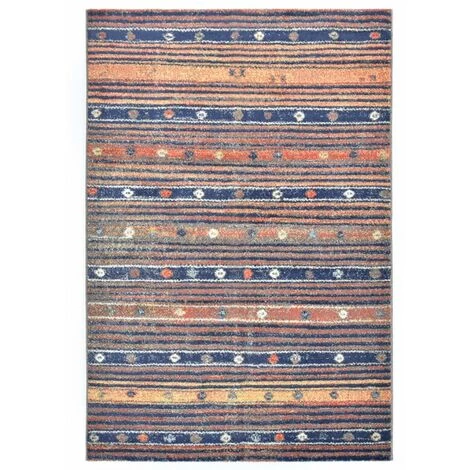 Hommoo Tapis Bleu Et Orange 80x150 Cm PP HDV03177 1 Hommoo Tapis Bleu Et Orange 80x150 Cm PP HDV03177