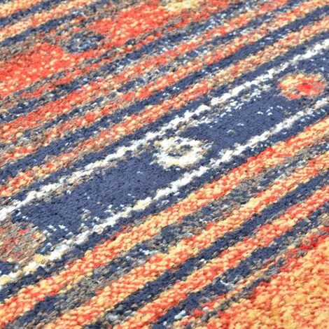 Hommoo Tapis Bleu Et Orange 80x150 Cm PP HDV03177 2 Hommoo Tapis Bleu Et Orange 80x150 Cm PP HDV03177 – Image 2