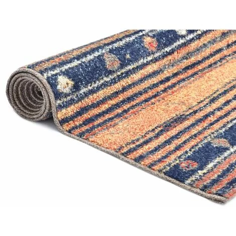 Hommoo Tapis Bleu Et Orange 80x150 Cm PP HDV03177 3 Hommoo Tapis Bleu Et Orange 80x150 Cm PP HDV03177 – Image 3