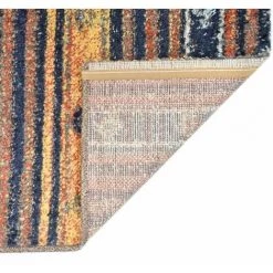 Hommoo Tapis Bleu Et Orange 80x150 Cm PP HDV03177 8 Hommoo Tapis Bleu Et Orange 80x150 Cm PP HDV03177 -Tapis et paillasson Soldes 24994335 4