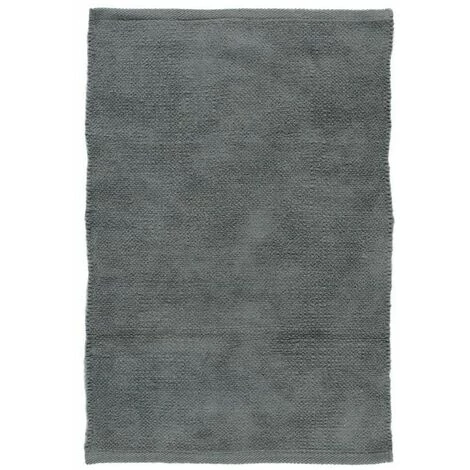 THEDECOFACTORY CHENILLE - <p><span>Tapis En Coton Extra-doux Gris Nuage 85x55 - Gris 1 THEDECOFACTORY CHENILLE - <p><span>Tapis En Coton Extra-doux Gris Nuage 85x55 - Gris