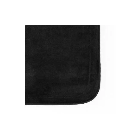 DOUCEUR D'INTÉRIEUR Tapis Rectangle 50x80 Cm Flanelle Flanou Noir - Noir 2 DOUCEUR D'INTÉRIEUR Tapis Rectangle 50x80 Cm Flanelle Flanou Noir - Noir – Image 2
